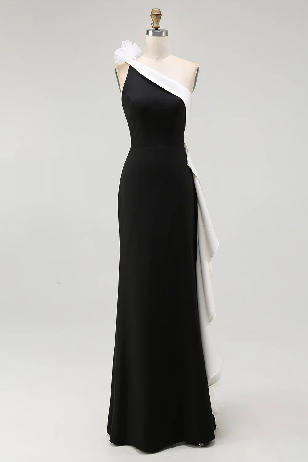 Special Occasion Sophisticated Graceful Stylish Refined Elegant Black Mermaid Sleeveless Floor-Length Prom Dress