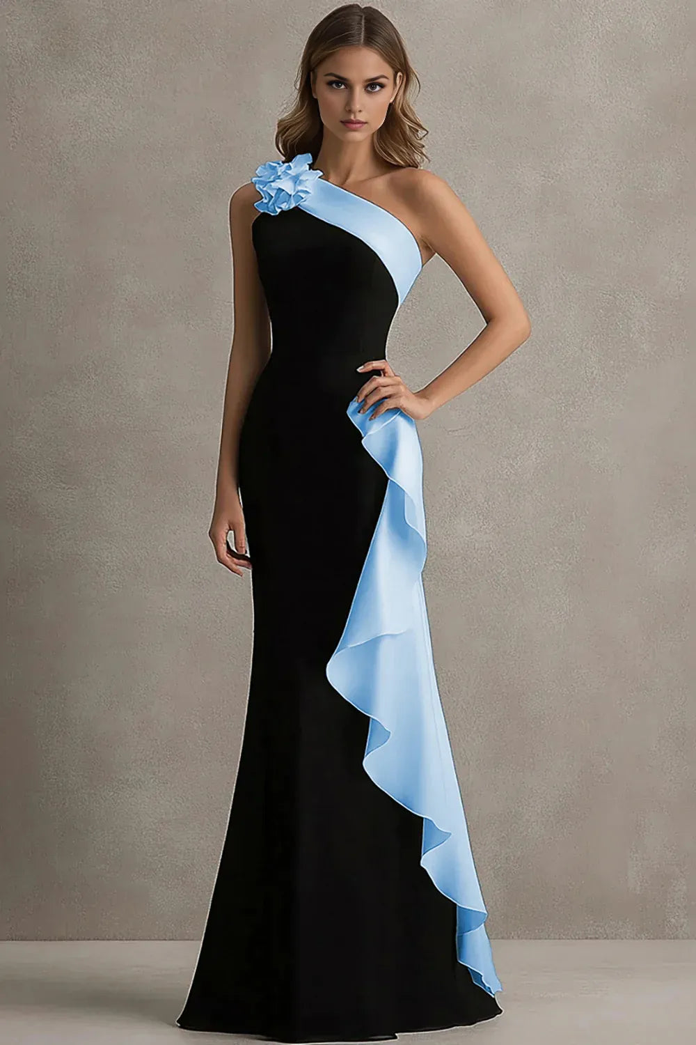 Special Occasion Sophisticated Graceful Stylish Refined Elegant Black Mermaid Sleeveless Floor-Length Prom Dress