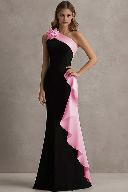 Special Occasion Sophisticated Graceful Stylish Refined Elegant Black Mermaid Sleeveless Floor-Length Prom Dress