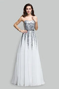 Floor Length A-line sweetheart sleeveless mother's dress