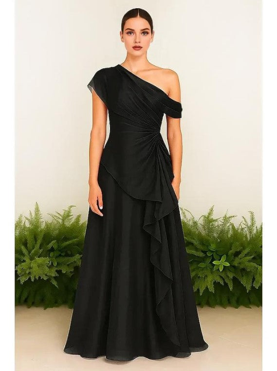 Graceful Stylish Refined Beautiful Timeless Elegant Red Chiffon A-Line Sleeveless Prom Dress