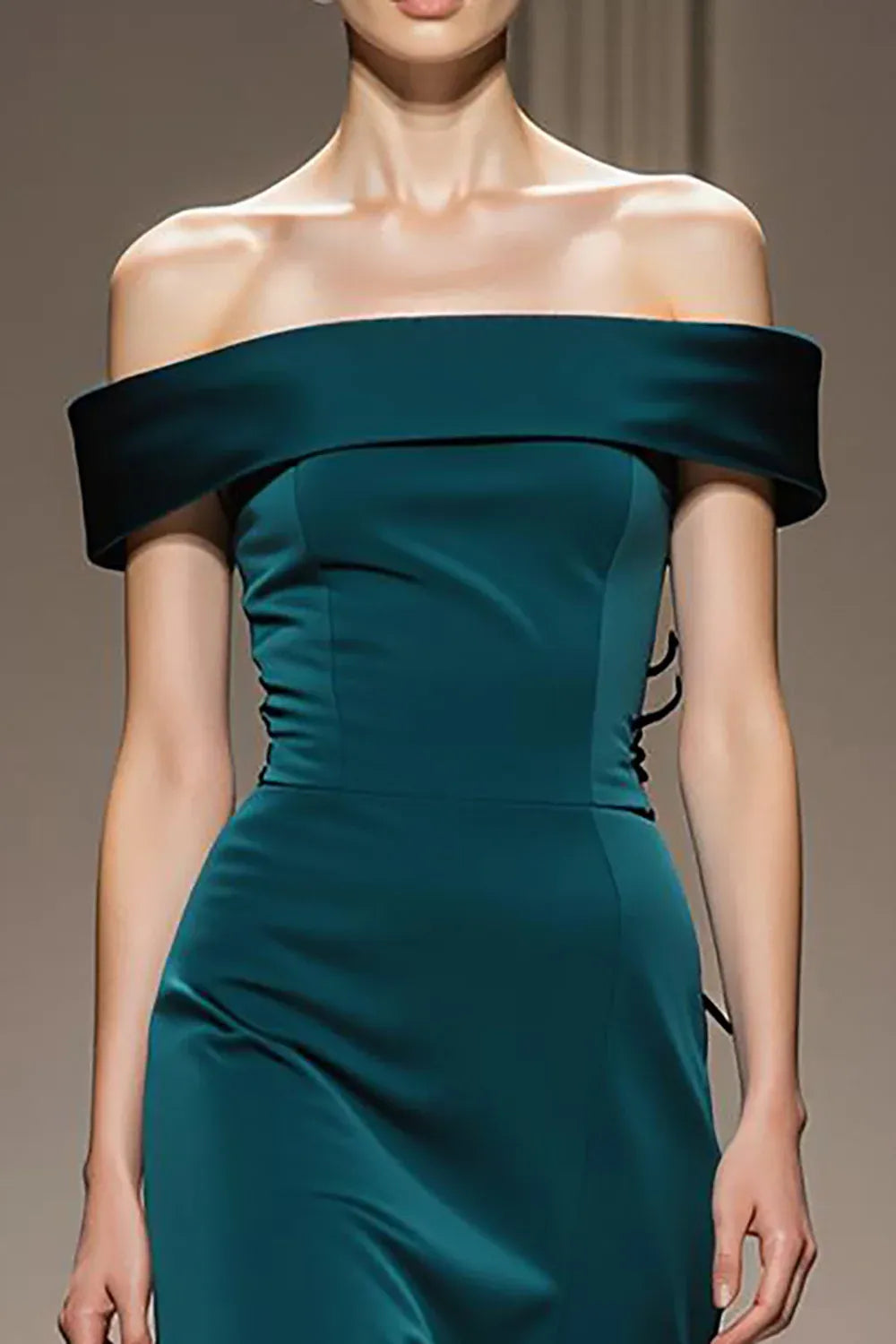 Refined Beautiful Timeless Special Occasion Elegant Gold Satin Sheath Sleeveless Prom Dress