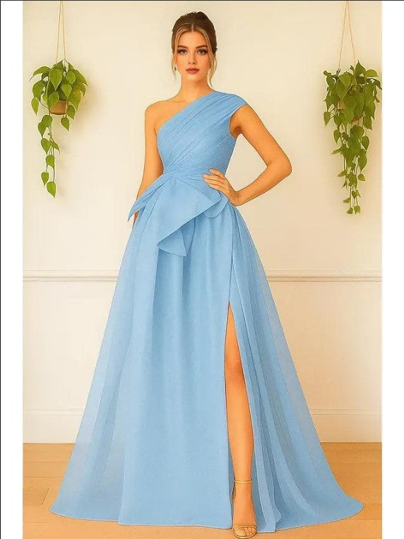 Sophisticated Graceful Stylish Refined Beautiful Elegant Burgundy Chiffon A-Line Sleeveless Prom Dress