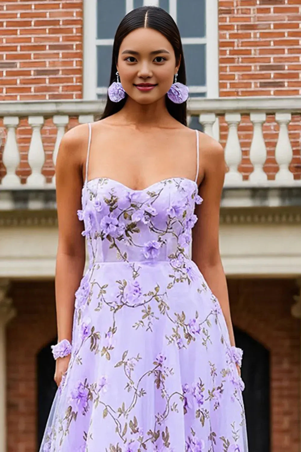 Refined Beautiful Timeless Special Occasion Elegant Lavender Tulle Sleeveless Floor-Length Prom Dress