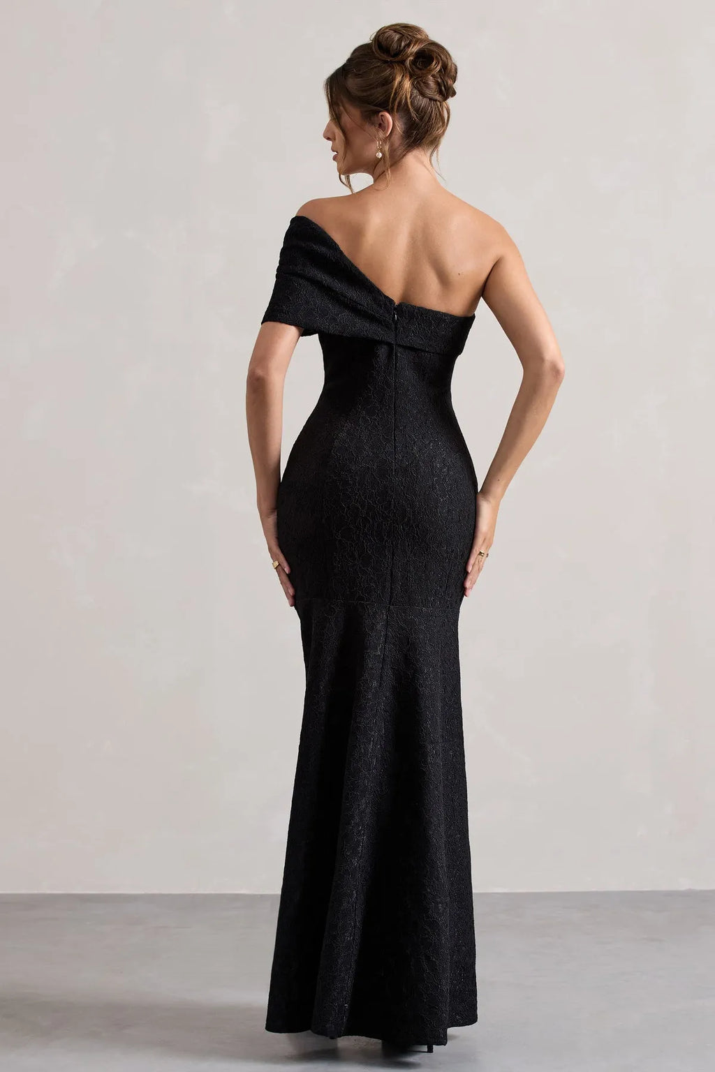 Black One Prom Dresses Trumpet Gown Ideal for Luxurious Ball Events and Formal Evening Celebrations