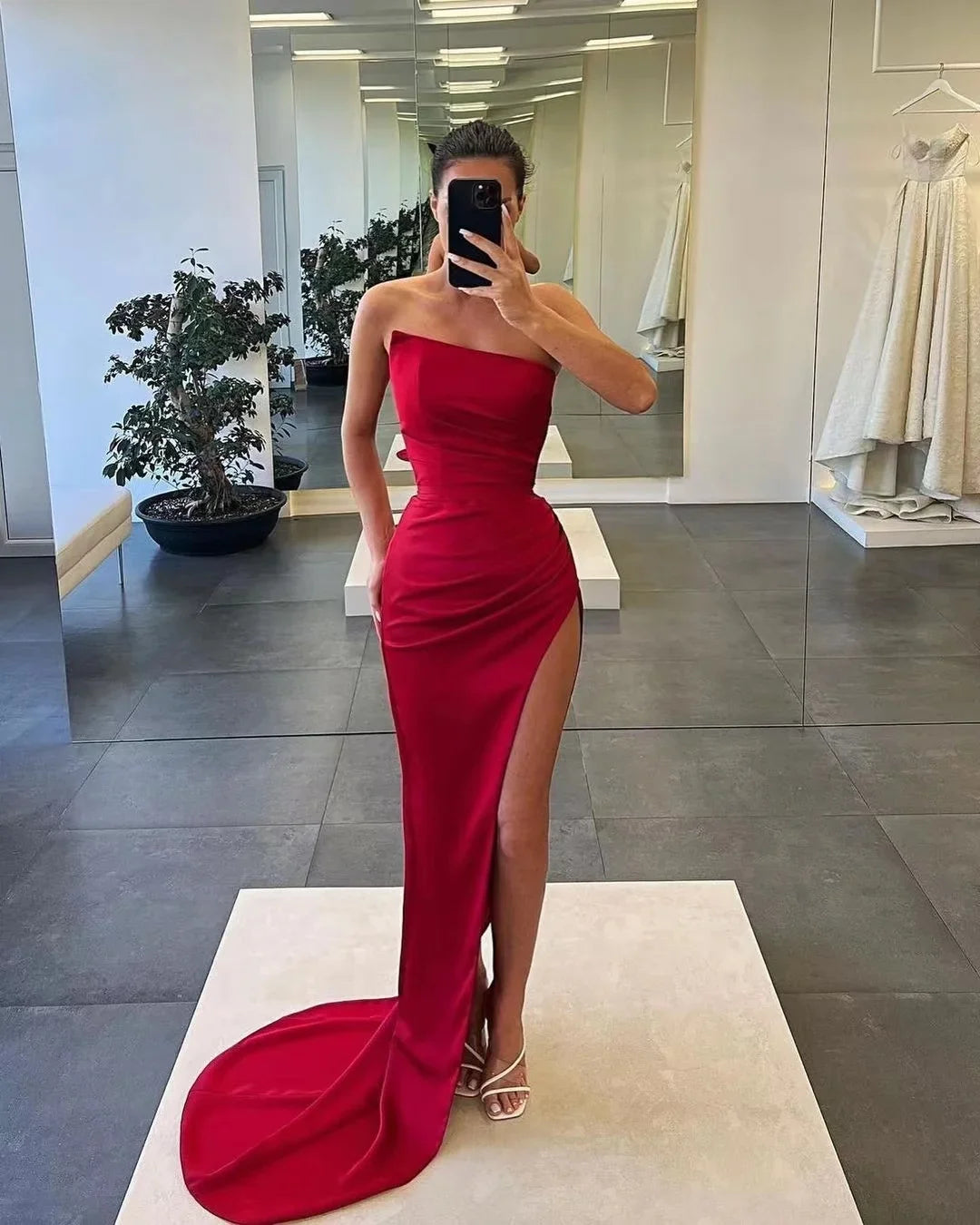 Mermaid One-Shoulder Maxi Prom Dress