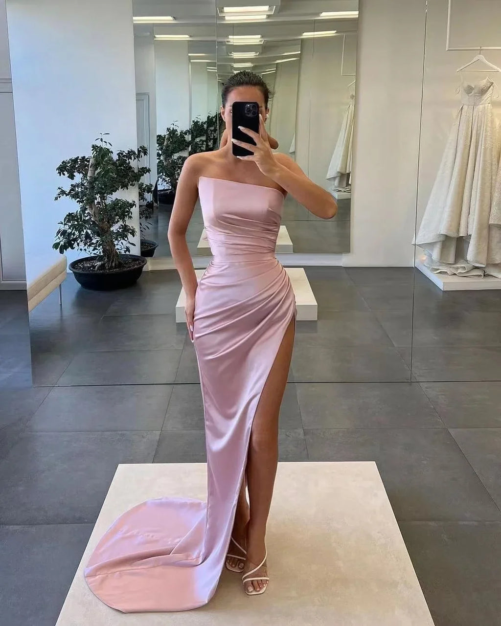 Mermaid One-Shoulder Maxi Prom Dress