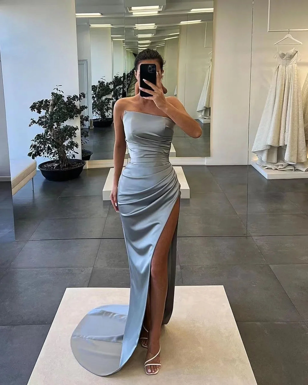 Mermaid One-Shoulder Maxi Prom Dress
