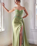 Mermaid Spaghetti Strap Maxi Evening Dress
