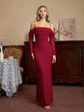 Mermaid Sweetheart Neck Off-Shoulder Solid Back Floor-Length Ruched Prom Dresses