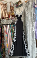 Black Mermaid Sweetheart Sleeveless Maxi Prom Dress