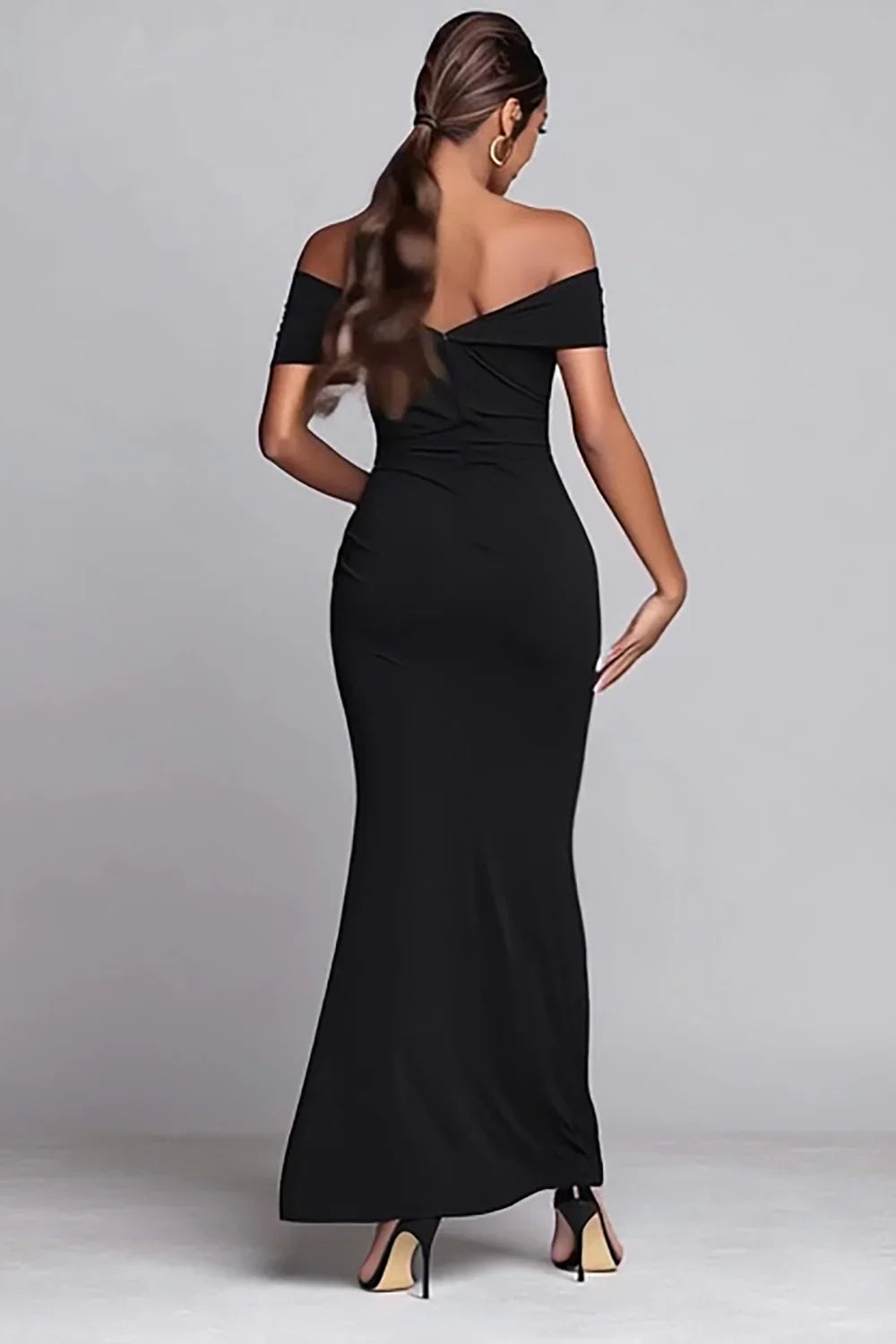 Refined Beautiful Timeless Special Occasion Elegant Black Mermaid Sleeveless Floor-Length Prom Dress