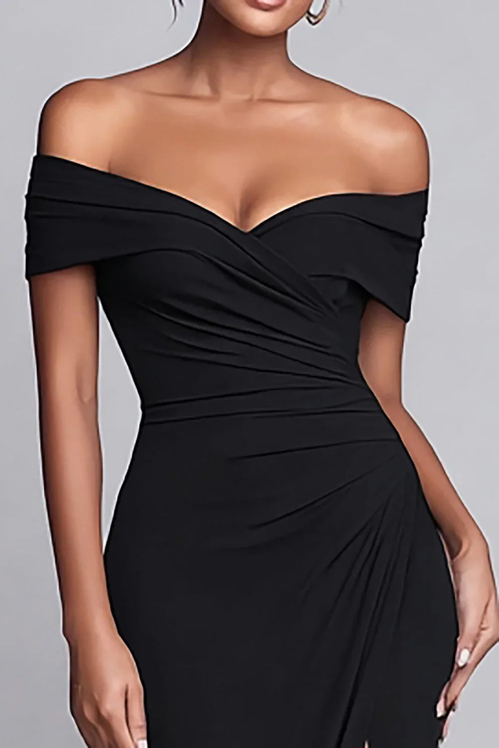 Refined Beautiful Timeless Special Occasion Elegant Black Mermaid Sleeveless Floor-Length Prom Dress