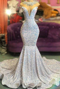 Sequins Mermaid Long Evening Prom Dress Online
