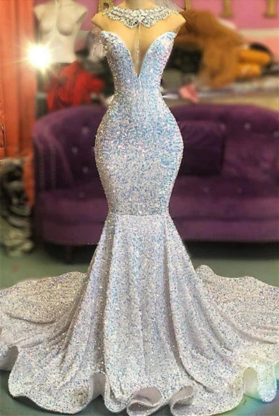 Sequins Mermaid Long Evening Prom Dress Online