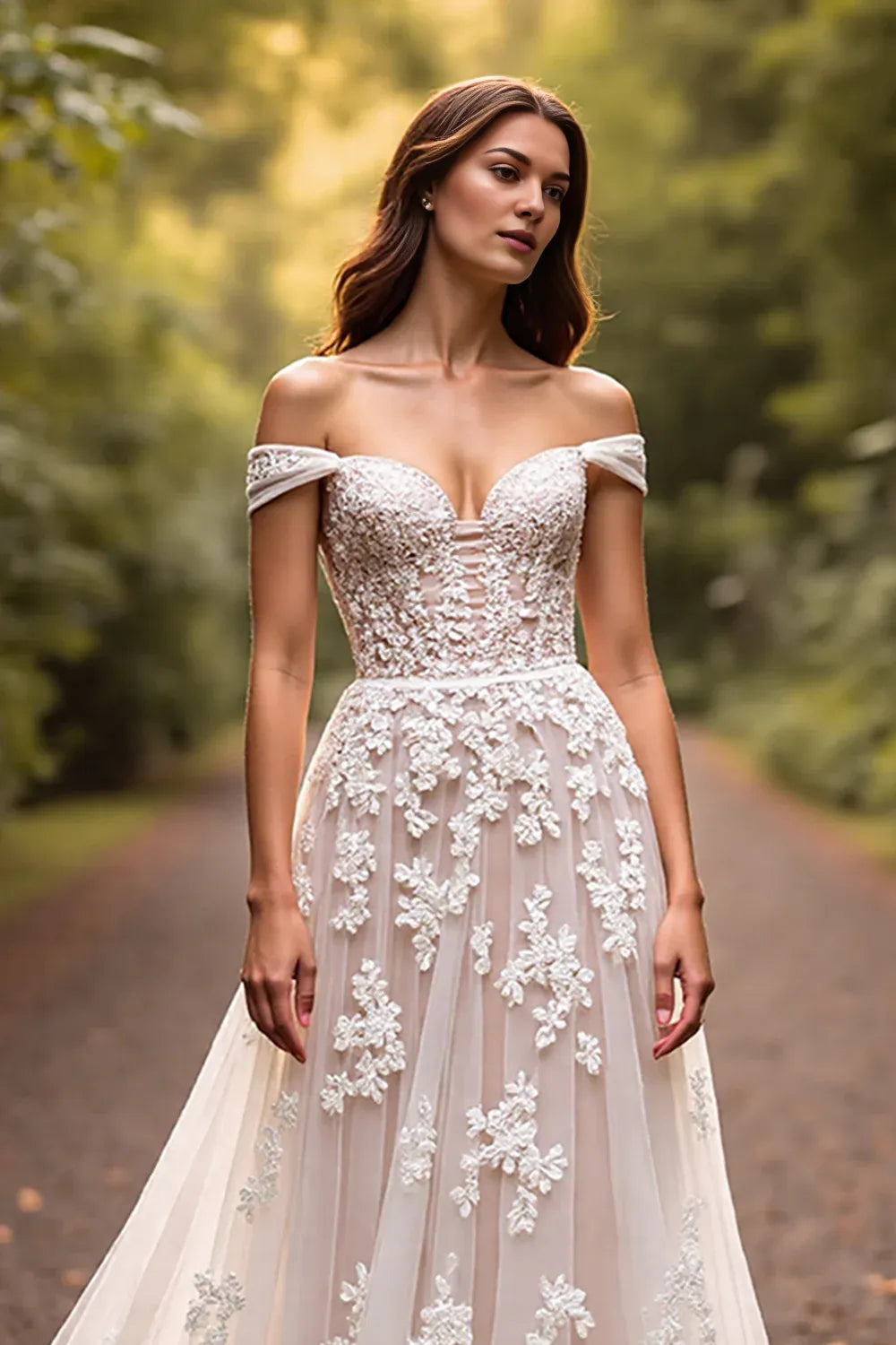 Sophisticated Graceful Stylish Refined Beautiful Elegant Ivory Tulle A-Line Sleeveless Wedding Dress