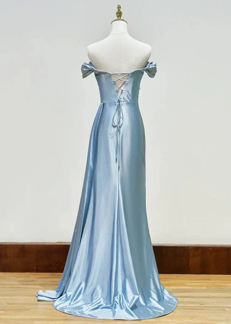 Special Occasion Sophisticated Graceful Stylish Refined Elegant Champagne Satin Mermaid Sleeveless Prom Dress