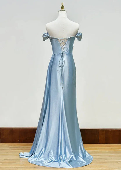 Special Occasion Sophisticated Graceful Stylish Refined Elegant Champagne Satin Mermaid Sleeveless Prom Dress