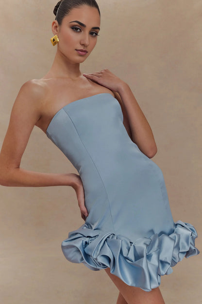 Special Occasion Sophisticated Graceful Stylish Refined Beautiful Elegant Strapless Short Homecoming Dress