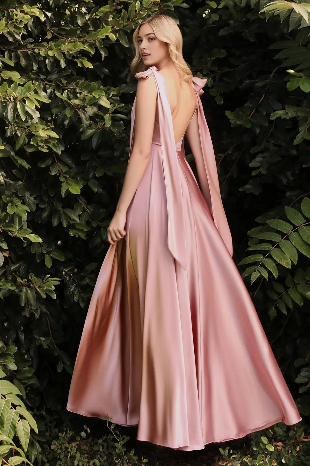 Yellow Inspi Yellow Prom Gown with Bow Tied Straps Ruched Bodice A Radiant Choice for Enchanting Evenings