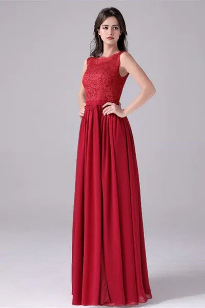 Jewel Floor Length Sleeveless Backless High slit mother's dress