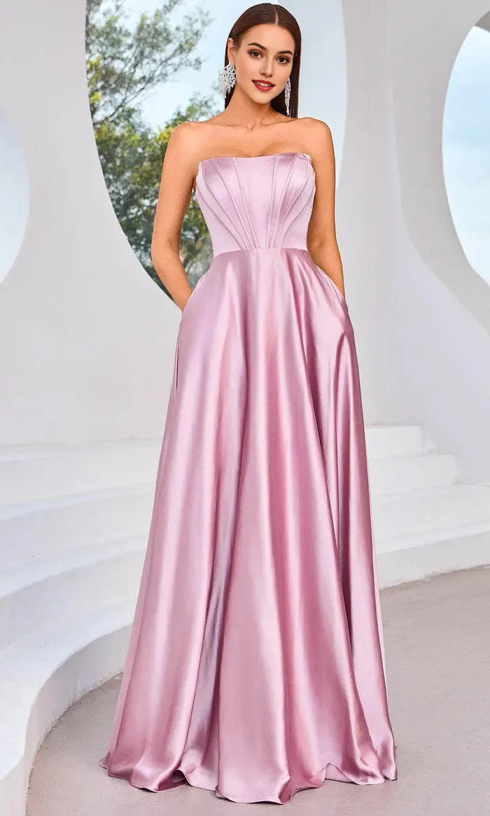 Lilac Strapless Evening Dresses with Pleated BodiceTimeless Elegance for Formal Occasions