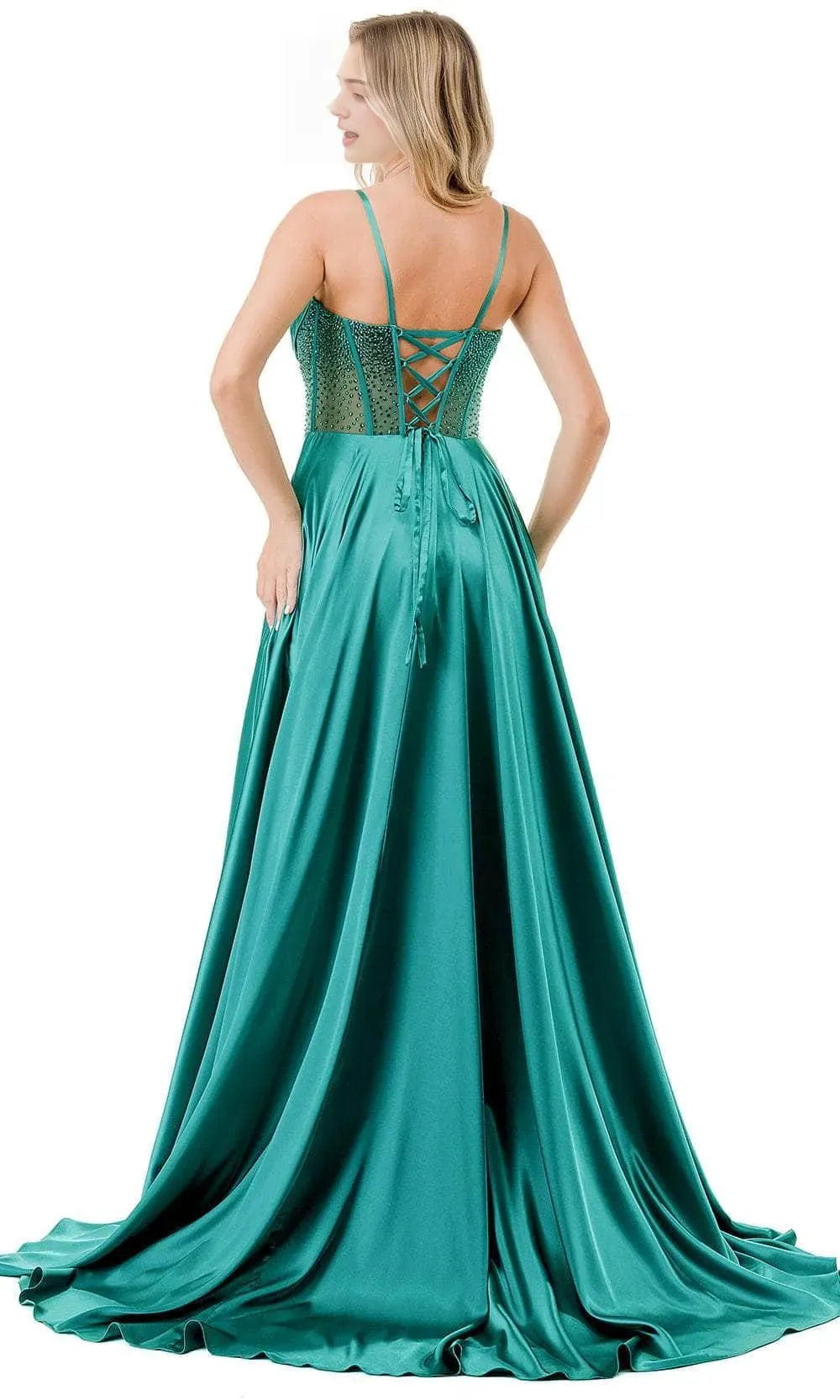Black Luxurious Evening Dresses with Asymmetric Spaghetti Strap Corset Bodice Detail and High Side Slit