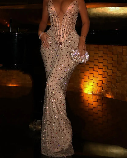 Beautiful Timeless Special Occasion Elegant Black Lace Sheath Sleeveless Floor-Length Evening Dress