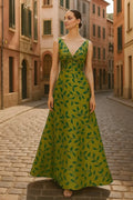 Elegant Olive Green Satin A-Line Sleeveless Floor-Length Mother of the Bride Dress