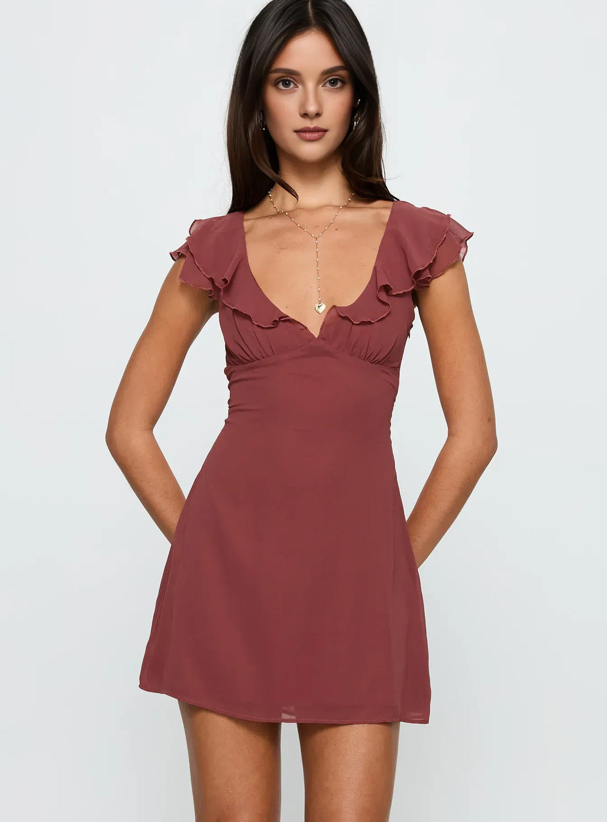 Timeless Special Occasion Sophisticated Graceful Stylish Elegant Red A-Line Mini Homecoming Dress