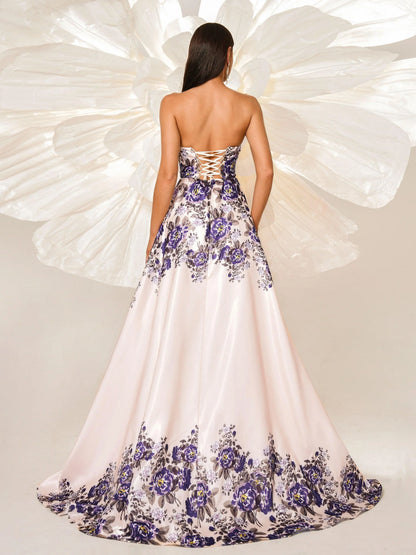 Sophisticated Graceful Stylish Elegant Blush Pink Lace A-Line Sweetheart Sleeveless Prom Dress