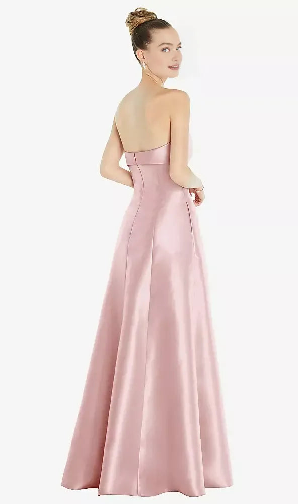 Special Occasion Sophisticated Graceful Stylish Refined Elegant Satin Sleeveless Floor-Length Prom Dress