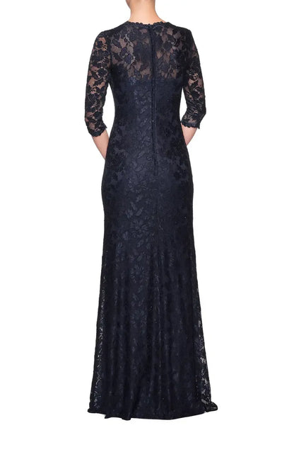 Refined Elegant Lace Sweetheart Long Sleeve Floor-Length Mother of the Bride Dress