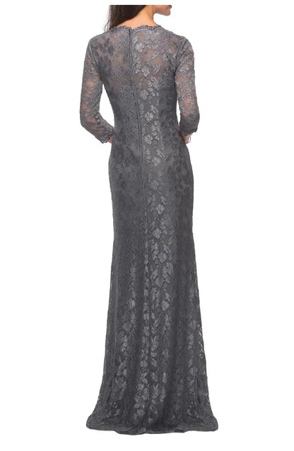 Refined Elegant Lace Sweetheart Long Sleeve Floor-Length Mother of the Bride Dress