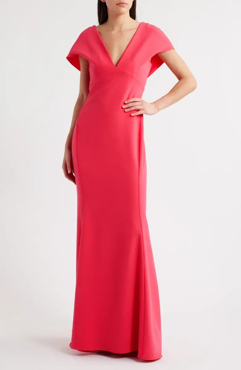 Graceful Stylish Refined Beautiful Timeless Chic Elegant Red Backless Floor-Length Prom Dress