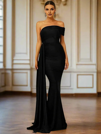 Stylish Refined Beautiful Timeless Elegant Emerald Green Mermaid Sleeveless Floor-Length Prom Dress