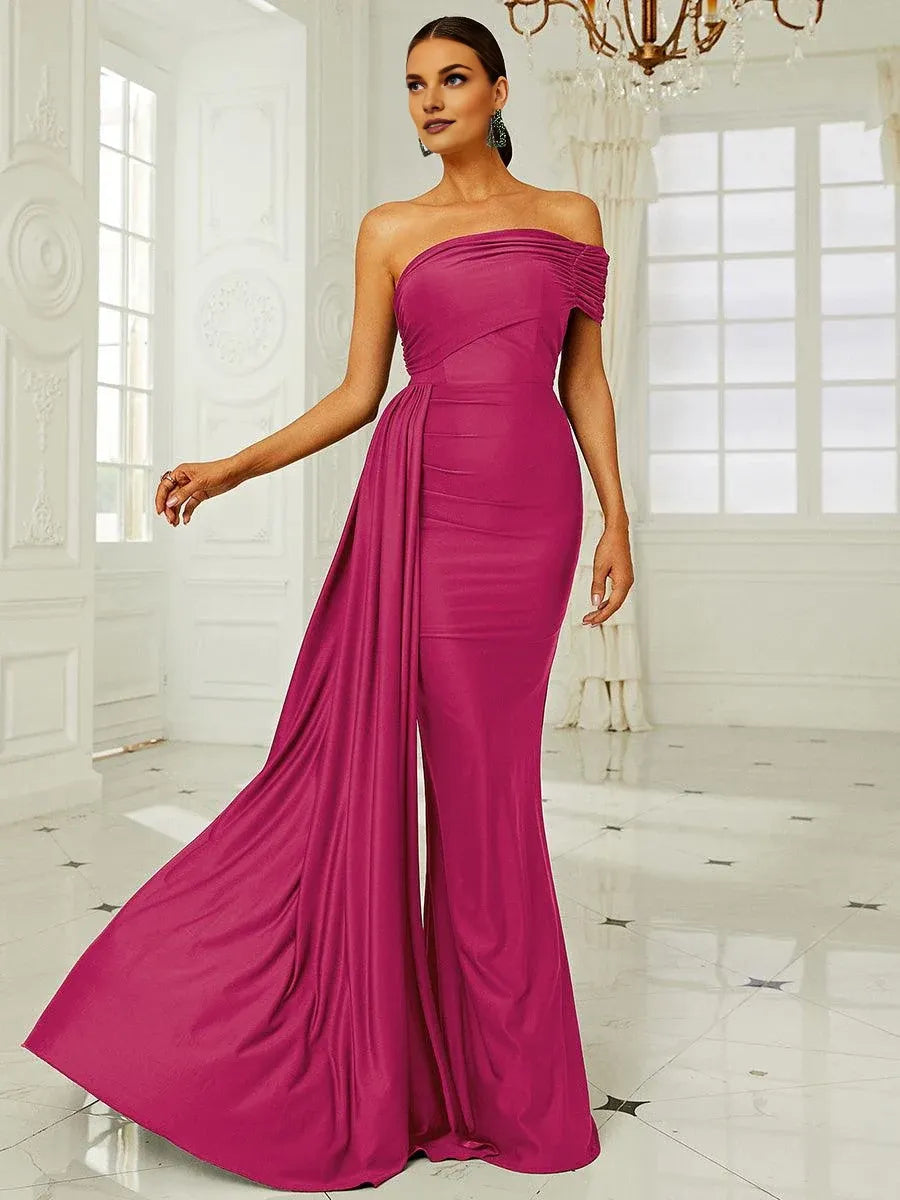 Stylish Refined Beautiful Timeless Elegant Emerald Green Mermaid Sleeveless Floor-Length Prom Dress