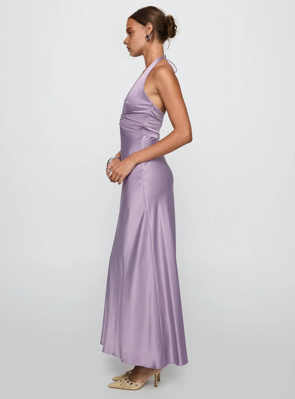 Timeless Special Occasion Elegant Red Chiffon Mermaid Halter Sleeveless Floor-Length Prom Dress