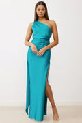 Refined Beautiful Timeless Chic Elegant Red Satin Sheath Sleeveless Floor-Length Prom Dress