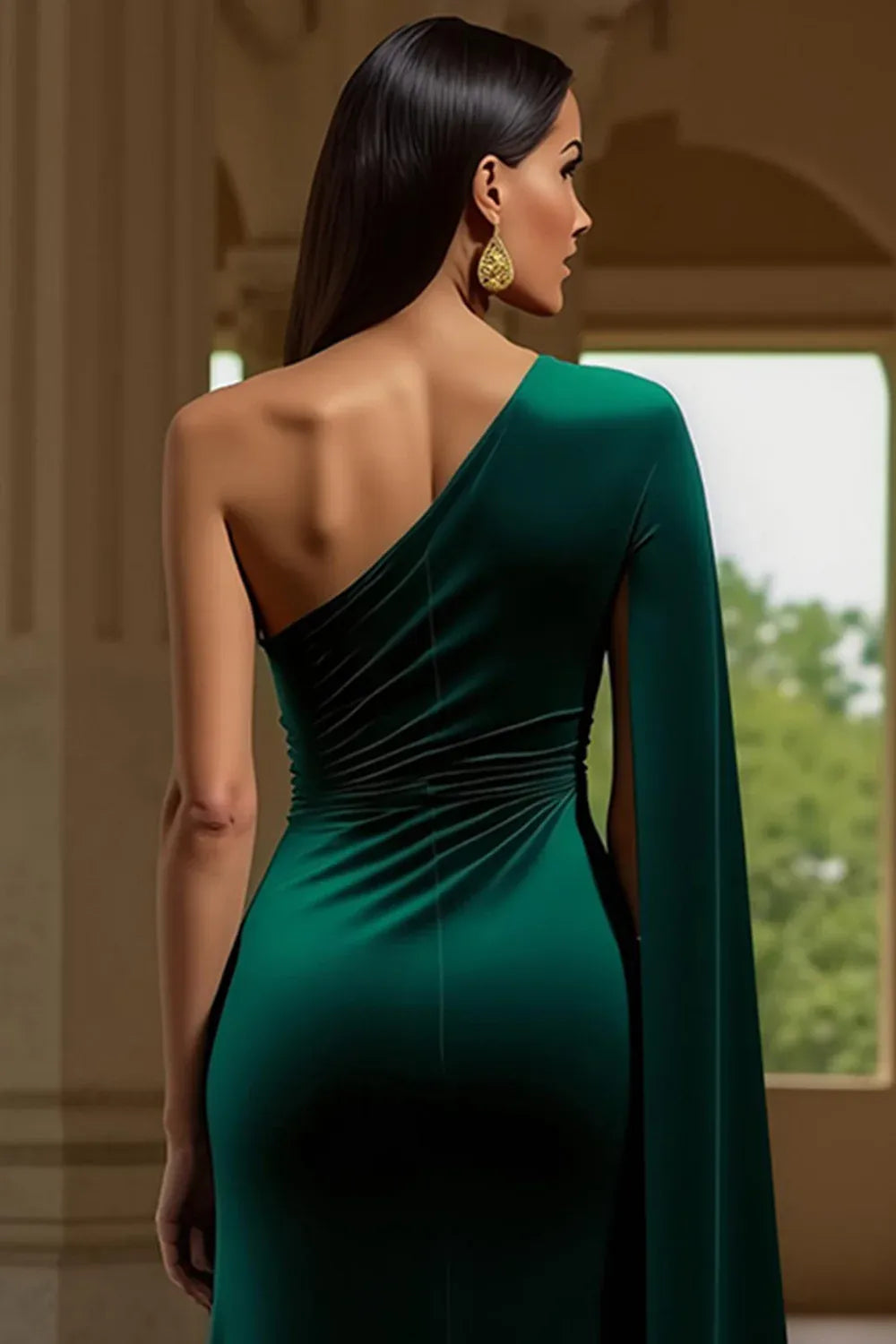 Special Occasion Sophisticated Graceful Elegant Royal Blue Velvet Sheath Sleeveless Floor-Length Evening Dress
