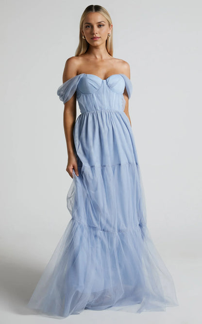 Refined Beautiful Timeless Chic Elegant Pink Tulle A-Line Sleeveless Floor-Length Evening Dress