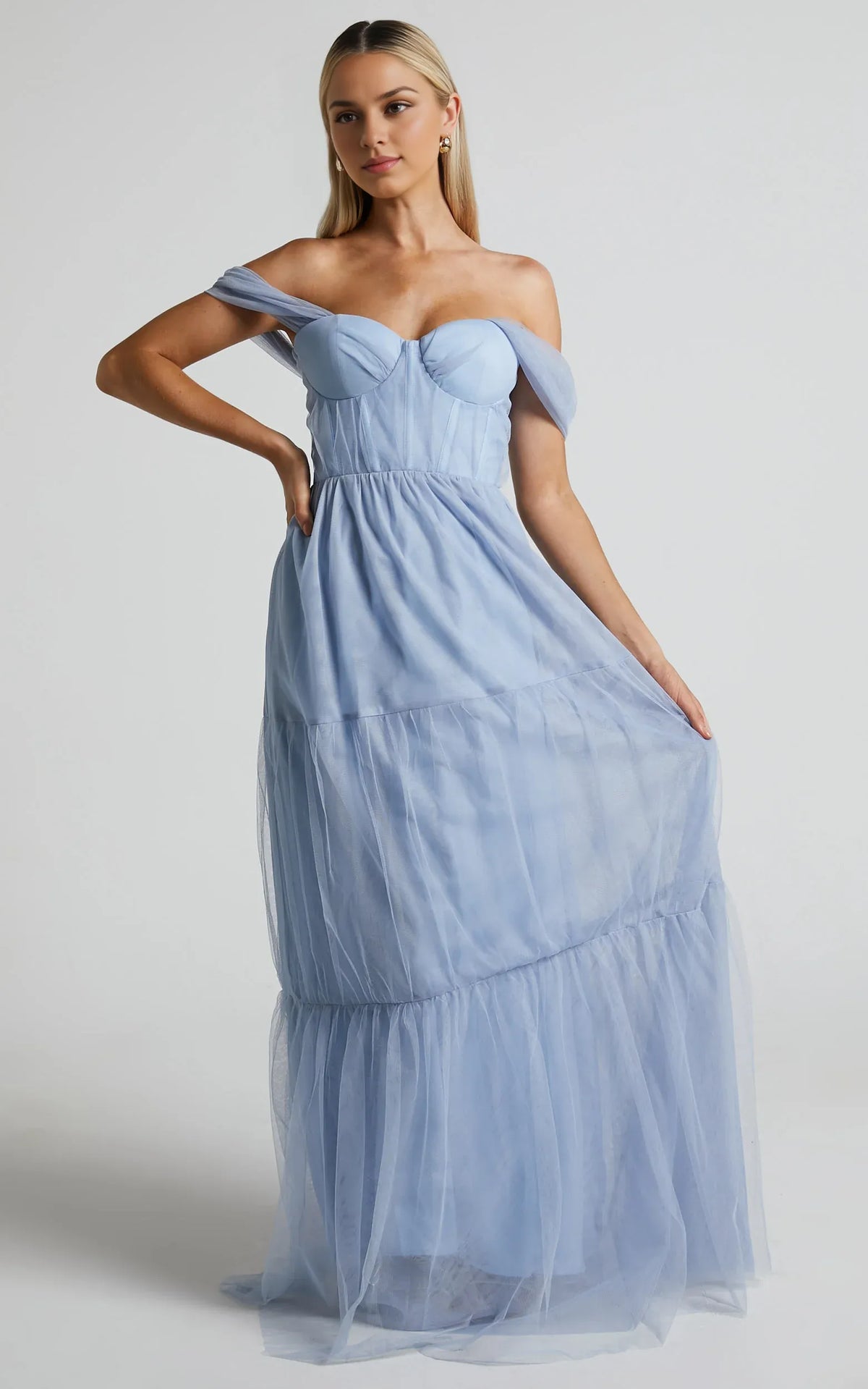 Refined Beautiful Timeless Chic Elegant Pink Tulle A-Line Sleeveless Floor-Length Evening Dress
