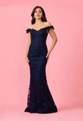 Off Shoulder Vintage Mother of The Bride Evening Dress