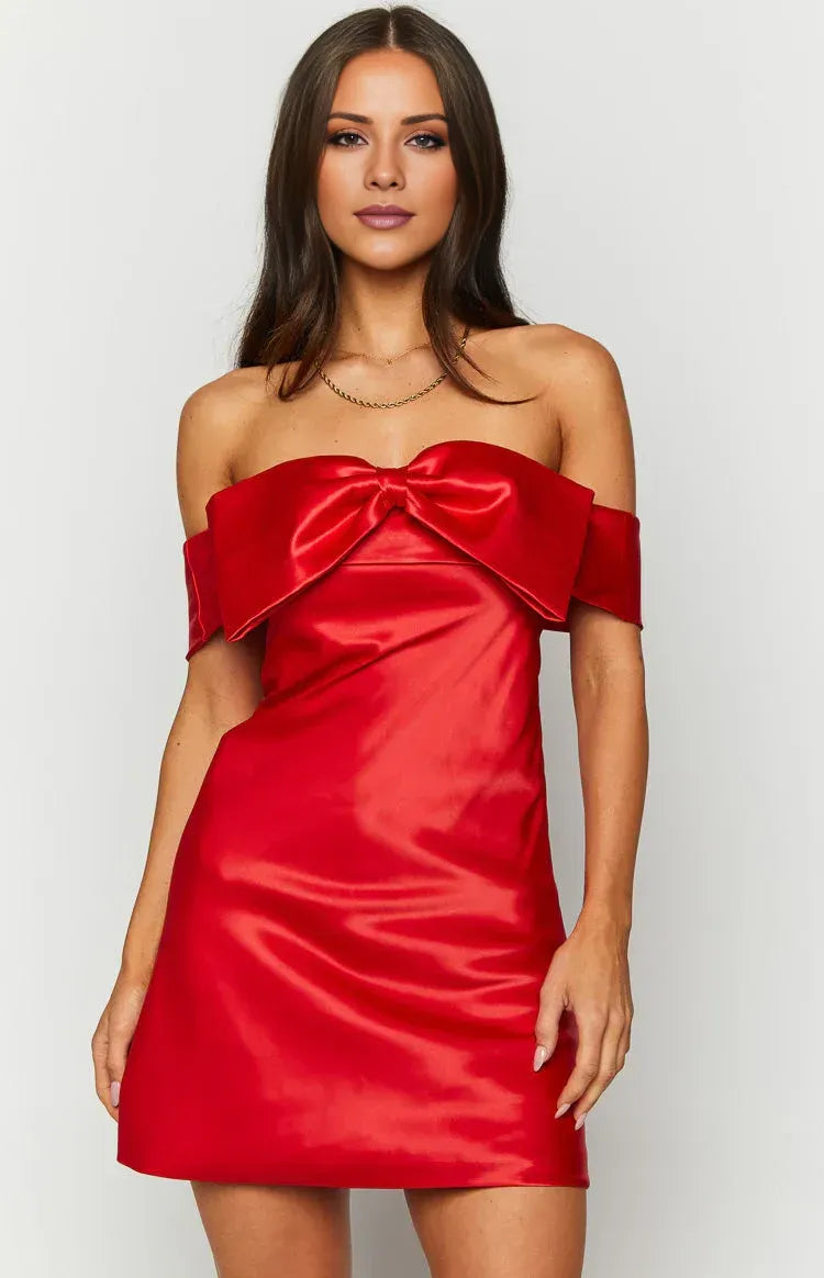 Special Occasion Sophisticated Graceful Stylish Elegant Red Satin Sleeveless Knee-Length Homecoming Dress