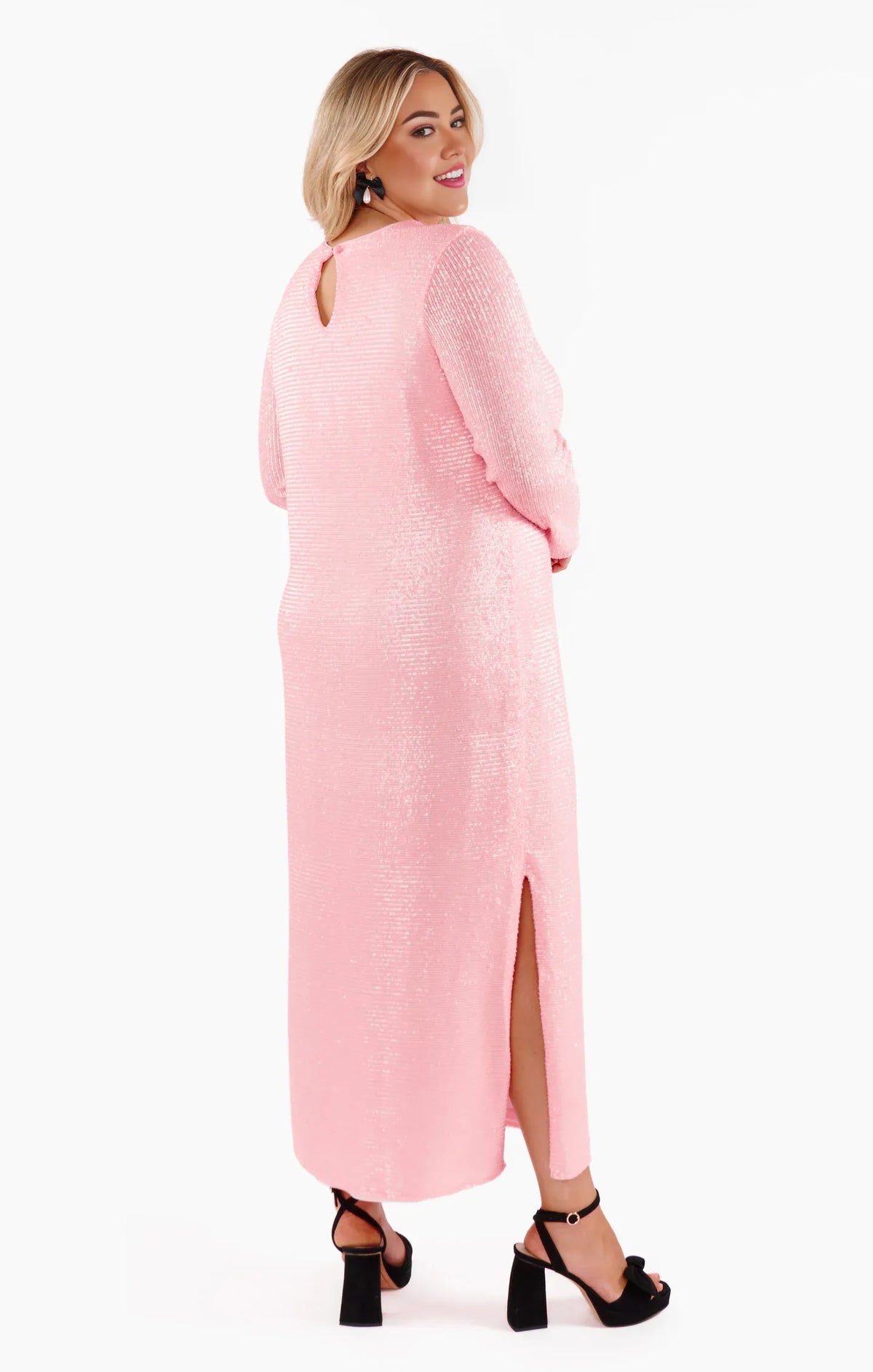 Refined Beautiful Timeless Special Occasion Elegant Sequins Long Sleeve Long Prom Dress
