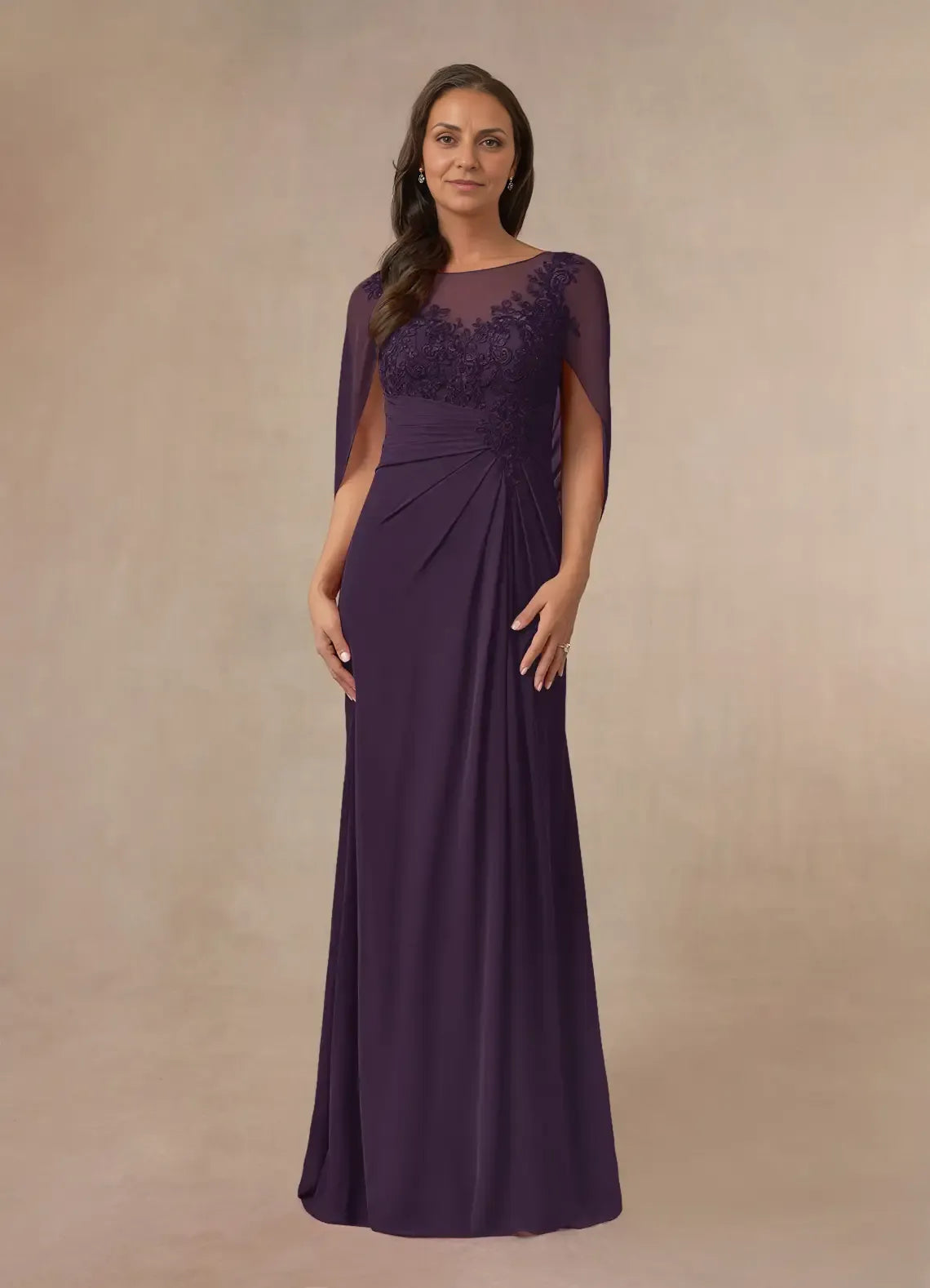 Refined Beautiful Timeless Chic Elegant Chiffon A-Line Mother of the Bride Dress