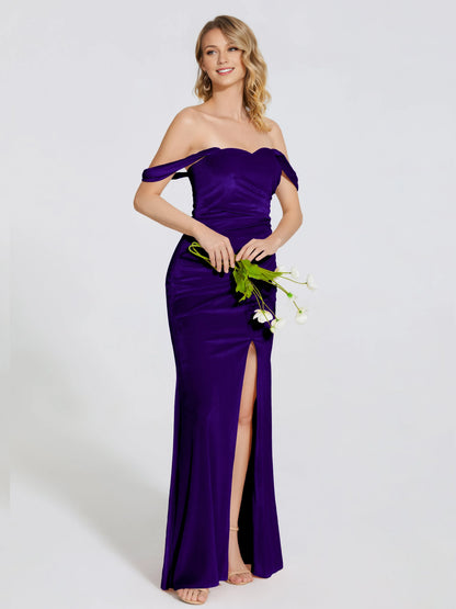 Timeless Special Occasion Sophisticated Elegant Black Satin Trumpet Sleeveless Floor-Length Prom Dress