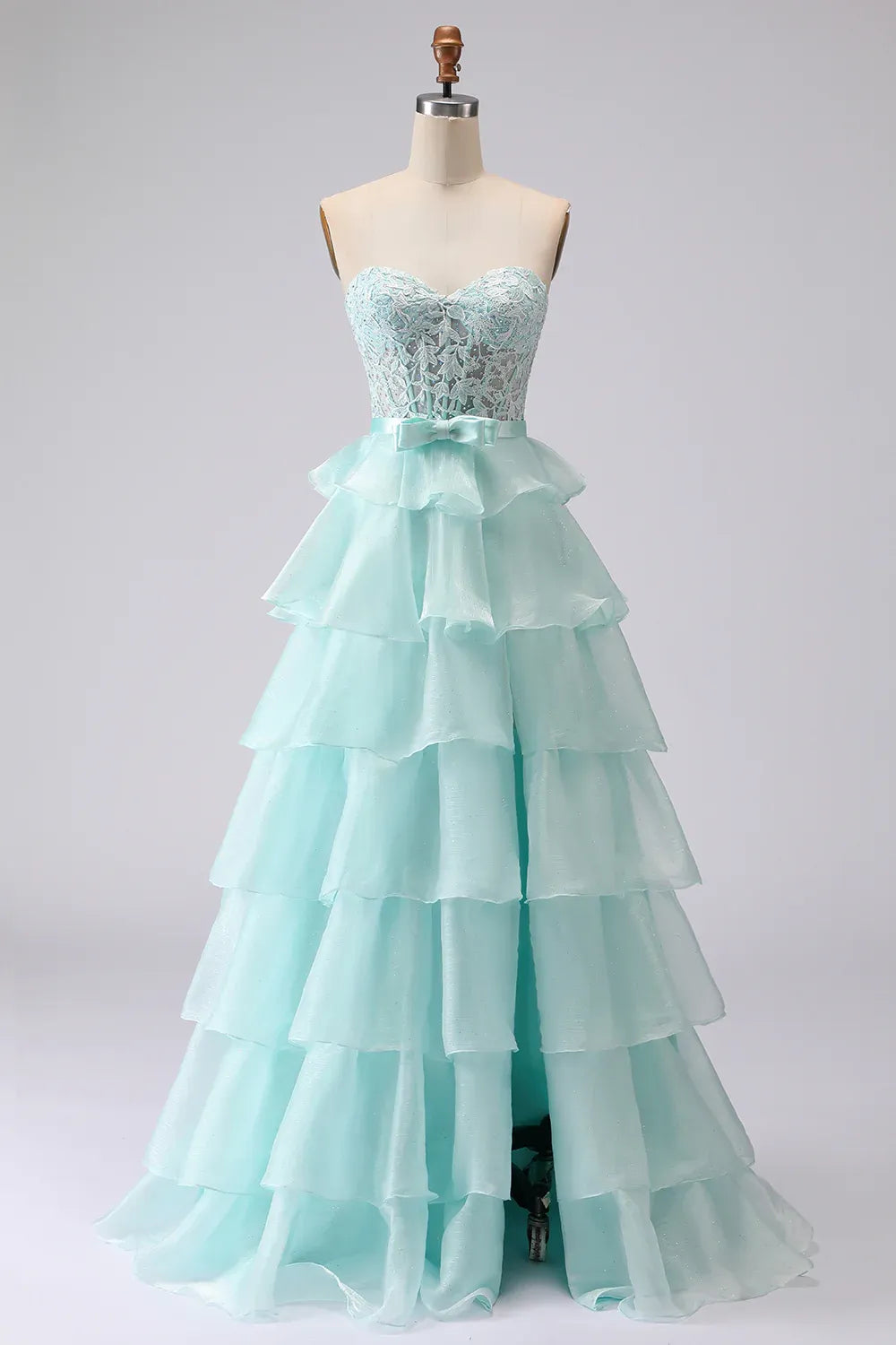 Special Occasion Sophisticated Graceful Elegant Red Tulle Strapless Sleeveless Floor-Length Prom Dress