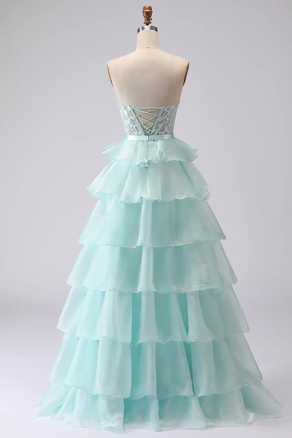 Special Occasion Sophisticated Graceful Elegant Red Tulle Strapless Sleeveless Floor-Length Prom Dress