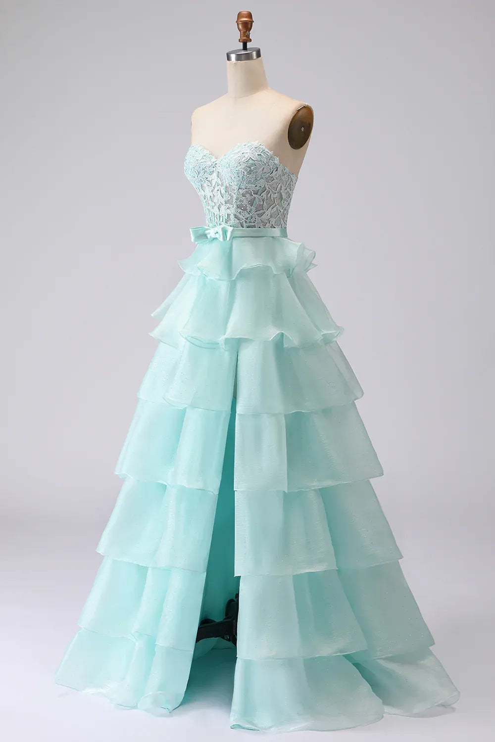 Special Occasion Sophisticated Graceful Elegant Red Tulle Strapless Sleeveless Floor-Length Prom Dress